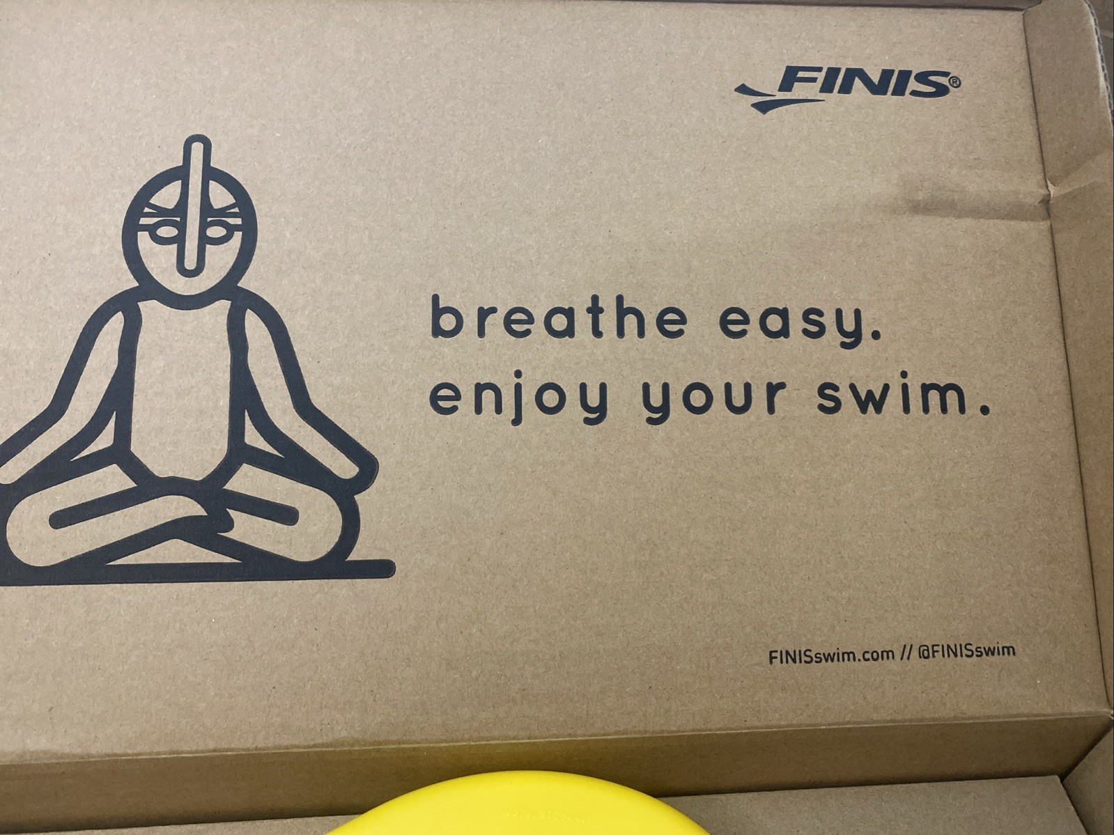FINIS Freestyle Center-Mount Swimming Snorkel , Yellow, Adult