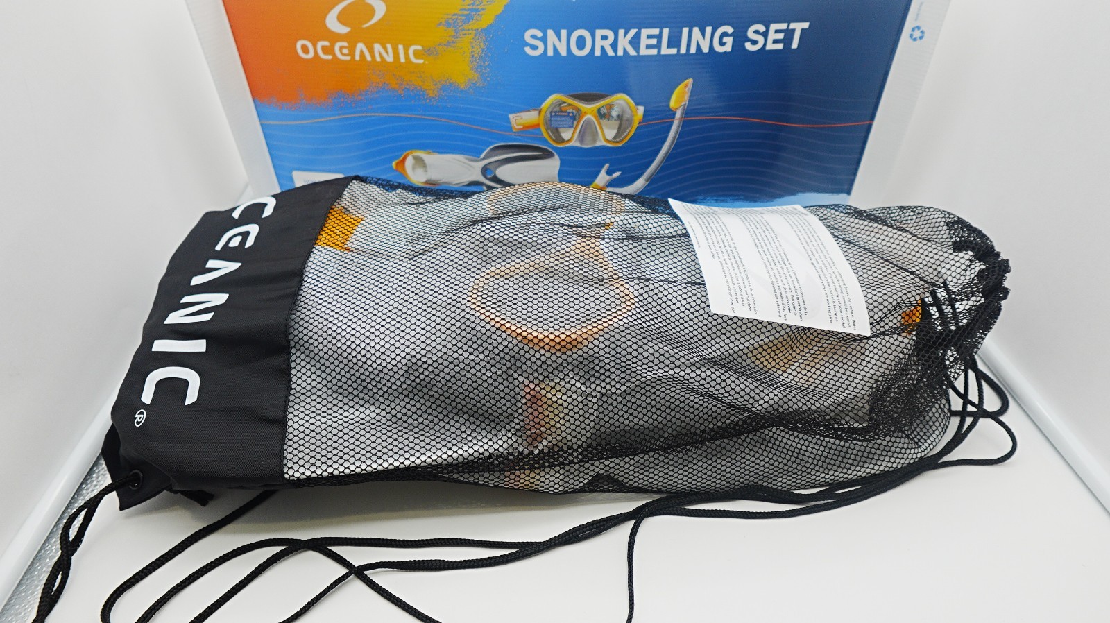 Oceanic Ecom Adult Snorkeling Set Large XL Shoe Sz Men 9 – 13 Women 10 – 14