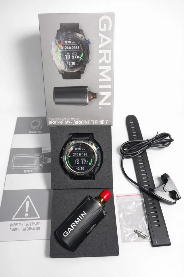 Garmin Descent Mk2i Dive Computer Smartwatch GPS Titanium Black 52mm