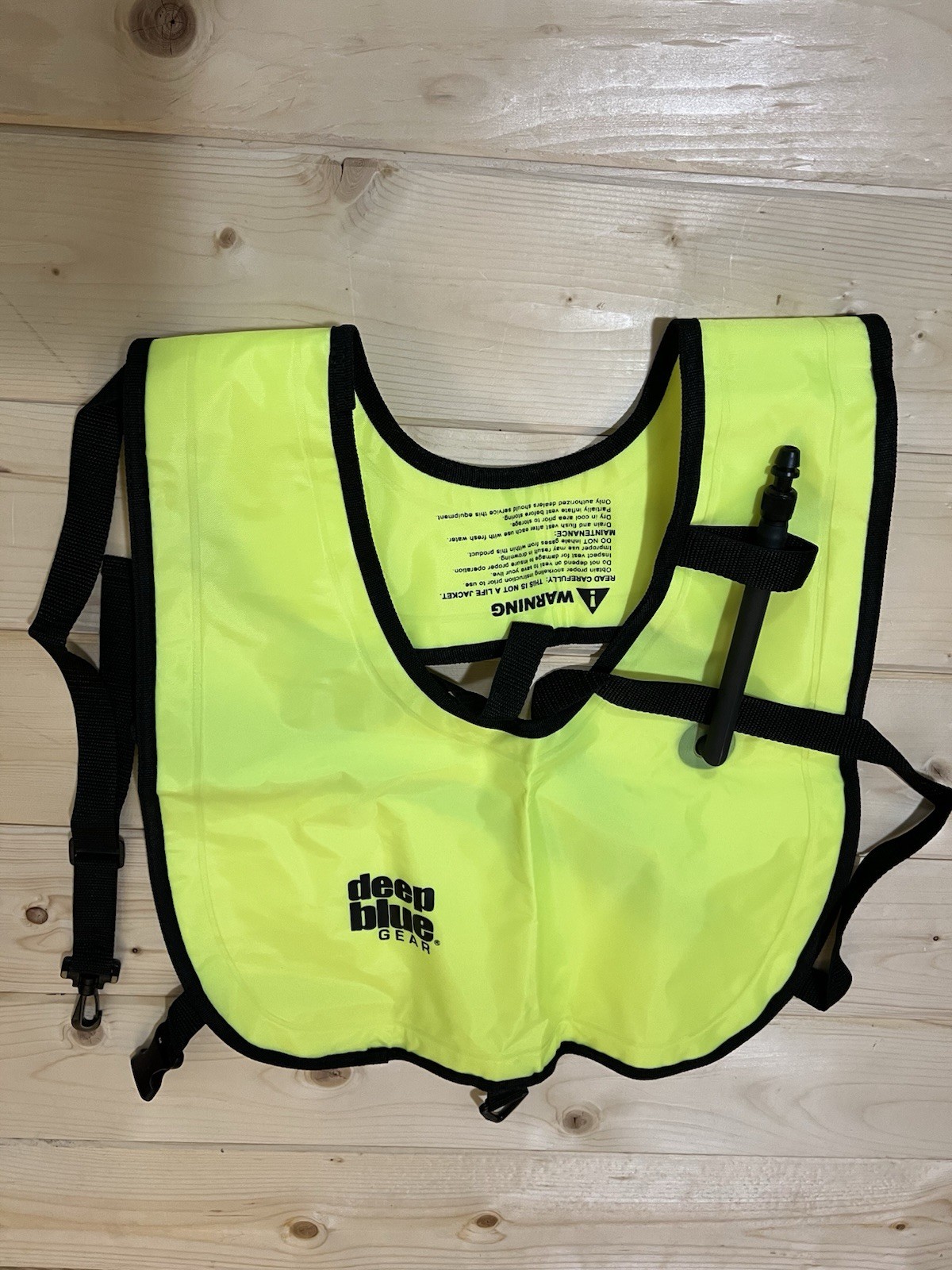 Deep Blue Gear Snorkeling Set – Fins + 2 Safety Vests (One New)