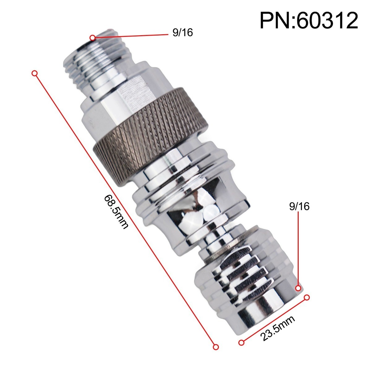 For Chrome Plated Copper Diving Full Face Second Stage Adjuster Quick Connect