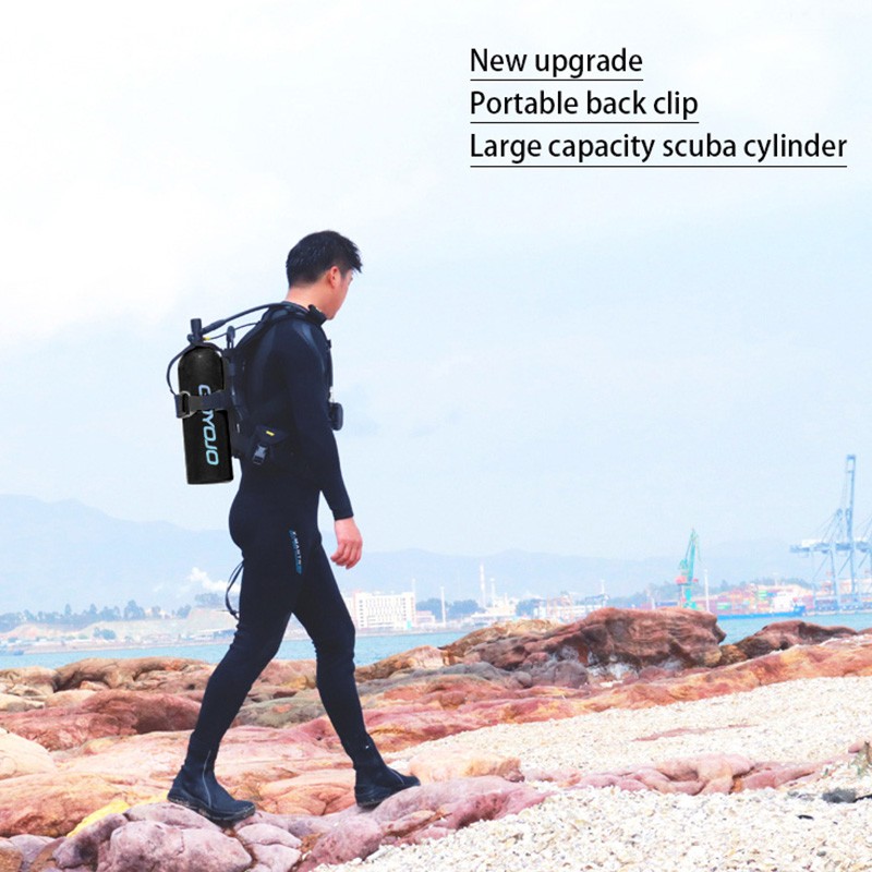 Scuba Diving Oxygen Tank 3L Cylinder Underwater Breather Air Tank Kit A Set Tank