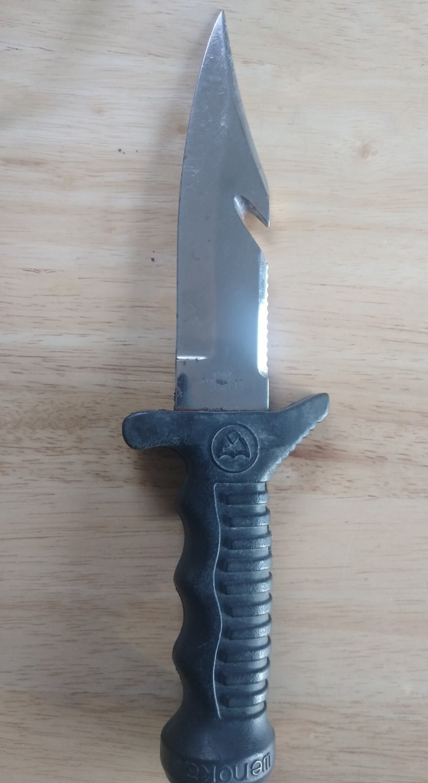 Vintage Wenoka Dive Knife # 8542 Stainless Steel Japan 10 1/2″