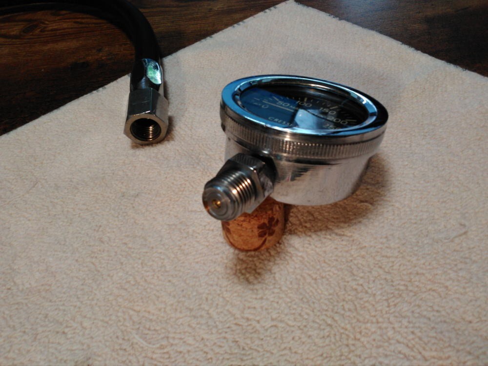 Vintage CRESSI SUB High-pressure Single Gauge