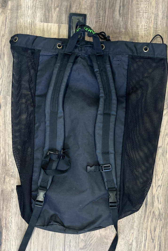 Akona Adventure Gear Backpack Heavy Duty Mesh Dry Bag Scuba Dive Black Large