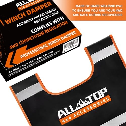 Winch Damper, Vinyl Winch Cable Damper for Safety Recovery absorb ATWCD-B