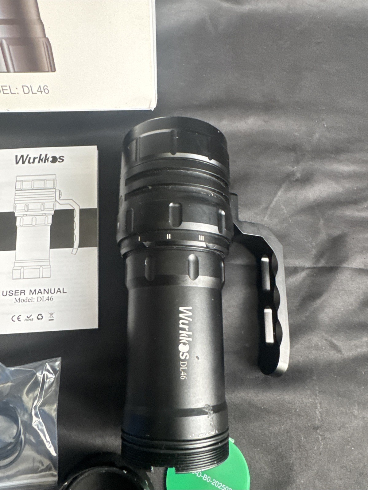 Wurkkos DL46 Dive Light, 20000 Lumen Scuba Diving Flashlight, Type C BROKEN READ