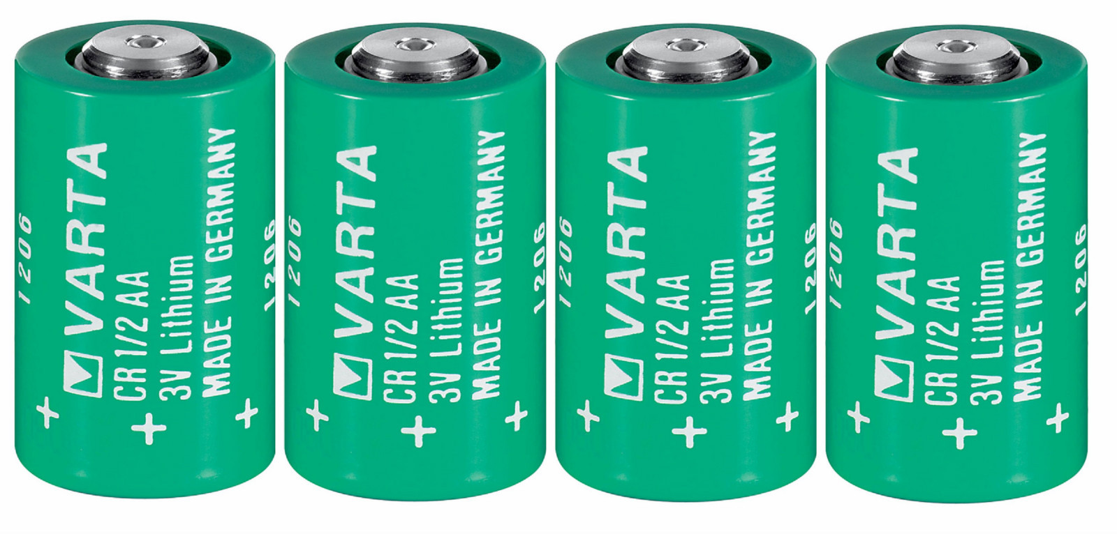 Brand New «4» Varta CR1/2AA 3V Lithium Battery CR14250 LS14250, Made in Germany