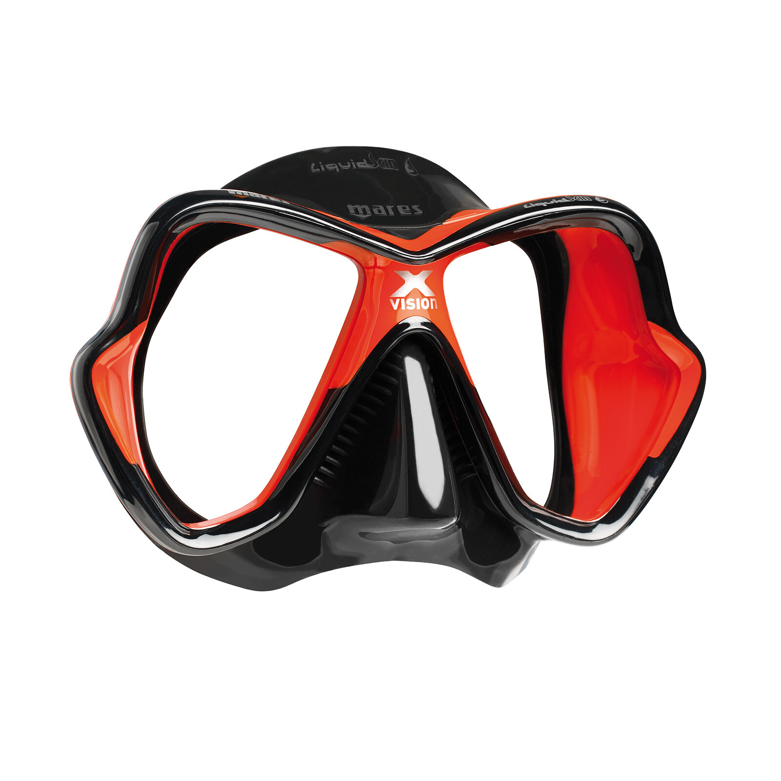 Mares X-Vision Ultra Liquidskin Scuba Diving Snorkeling Mask Red Black
