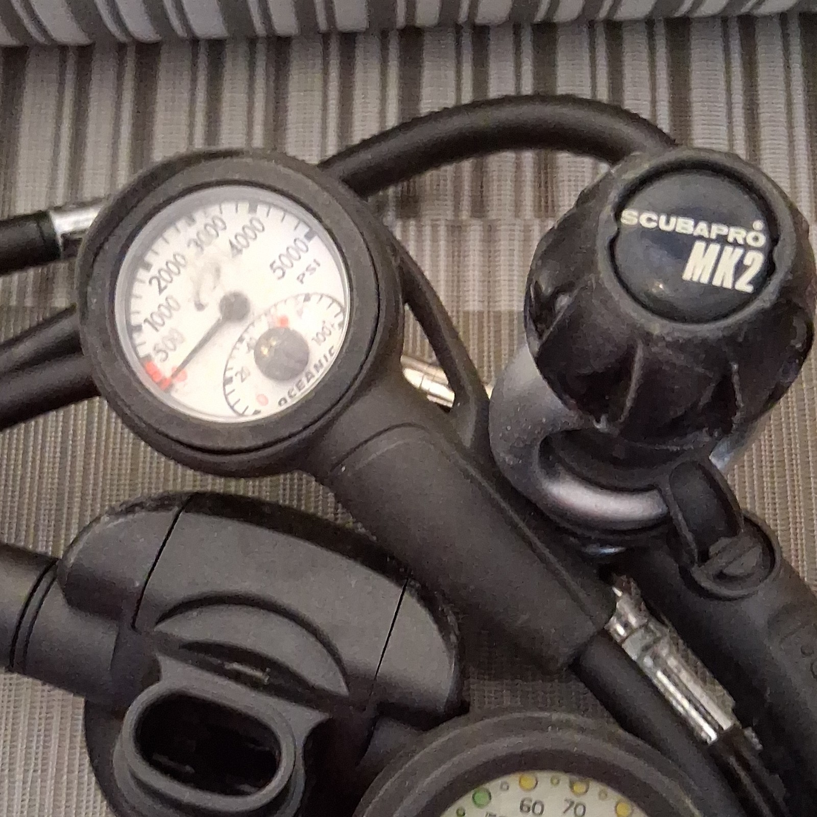 ScubaPro MK2 Sherwood Scuba Oceanic Regulator Perfect Set with Pressure Gauges.