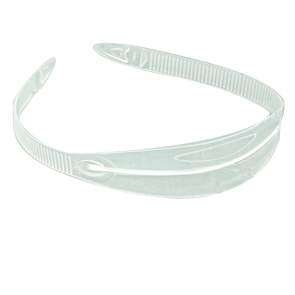 Scuba Dive Snorkeling Mask Silicone Strap Replacement – Clear 5/8″ Width Thin