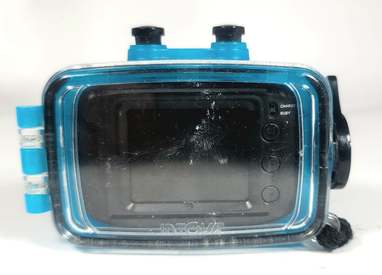 Intova Duo Blue Underwater Waterproof Digital Sports Camera In Waterproof Case