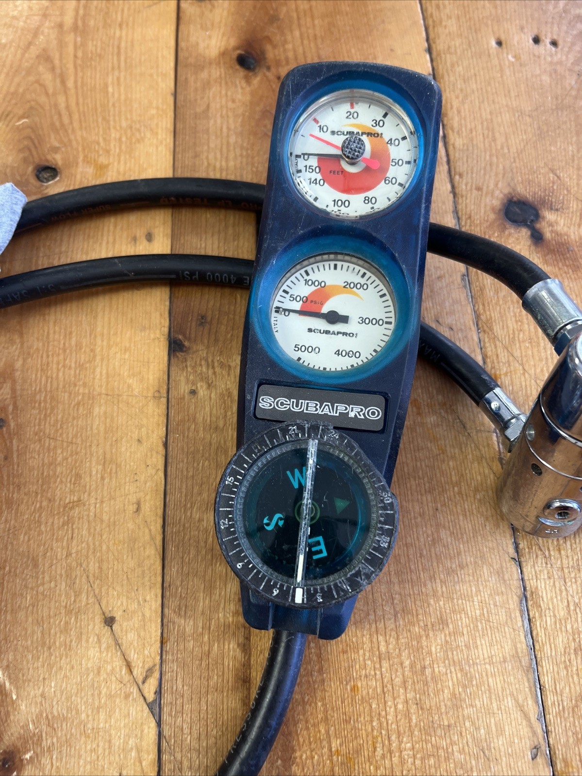 Vintage Scubapro MK10 / D300 Regulator And Compass