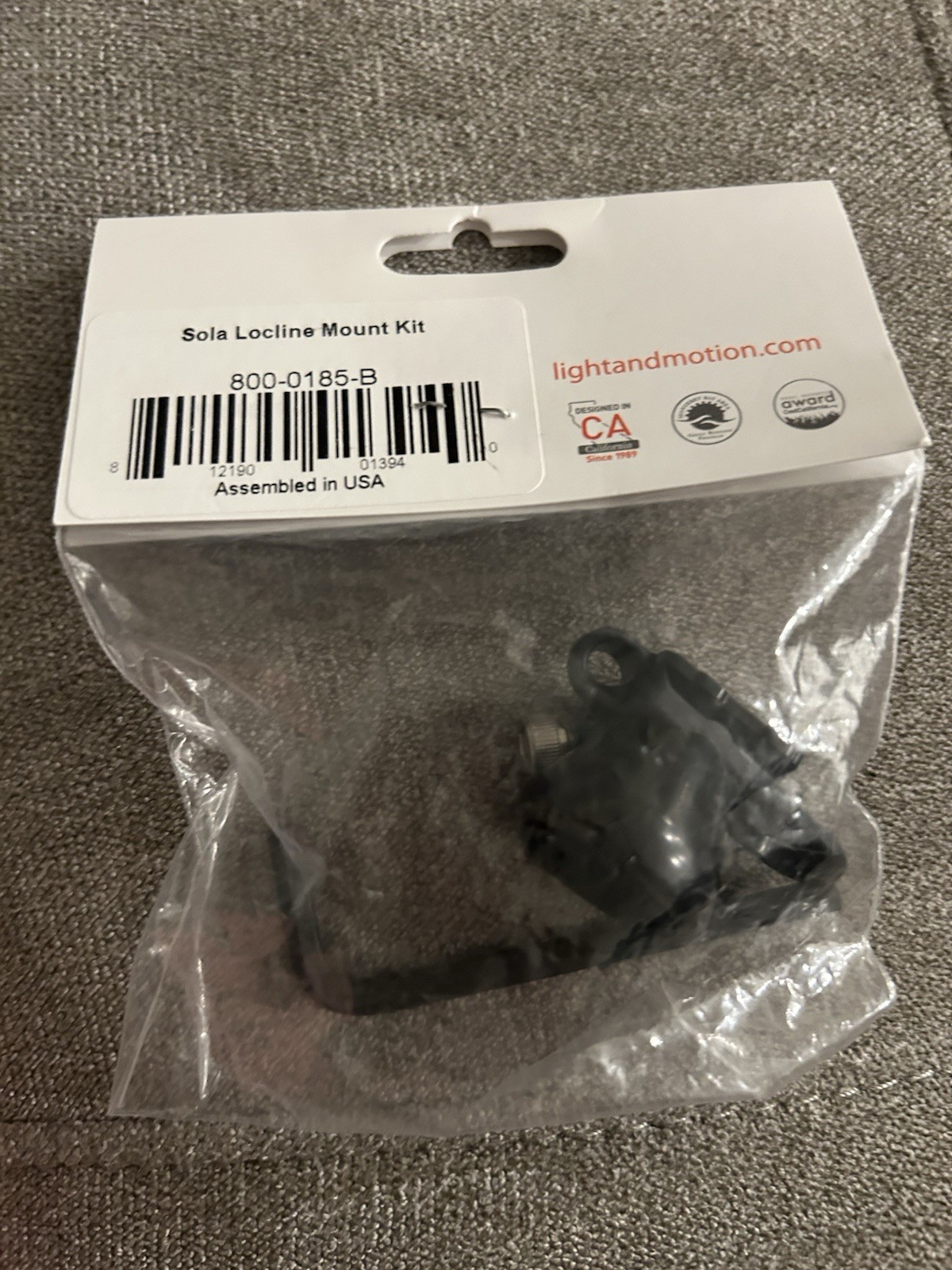 Light and motion sola locline mount kit