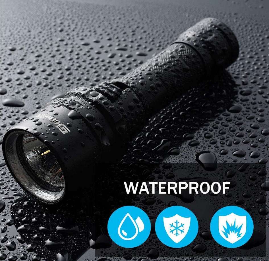Scuba Diving Flashlight Dive Torch 2000 Lumen Waterproof Underwater XM-L2 LED…