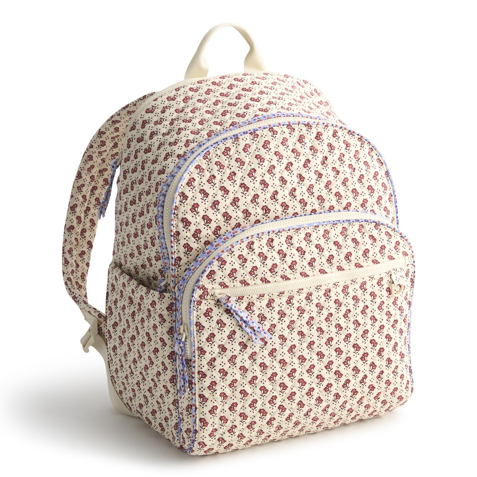 Vera Bradley Women’s Premium Cotton Bancroft Backpack, One Size, Rachel Ditsy