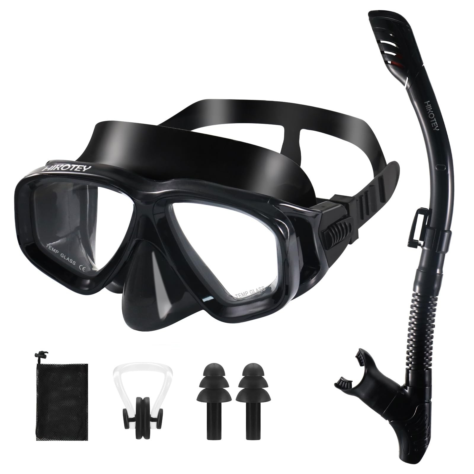 Full Dry Snorkeling Mask Set for Adults – Anti-Fog, HD Panoramic View, Unisex