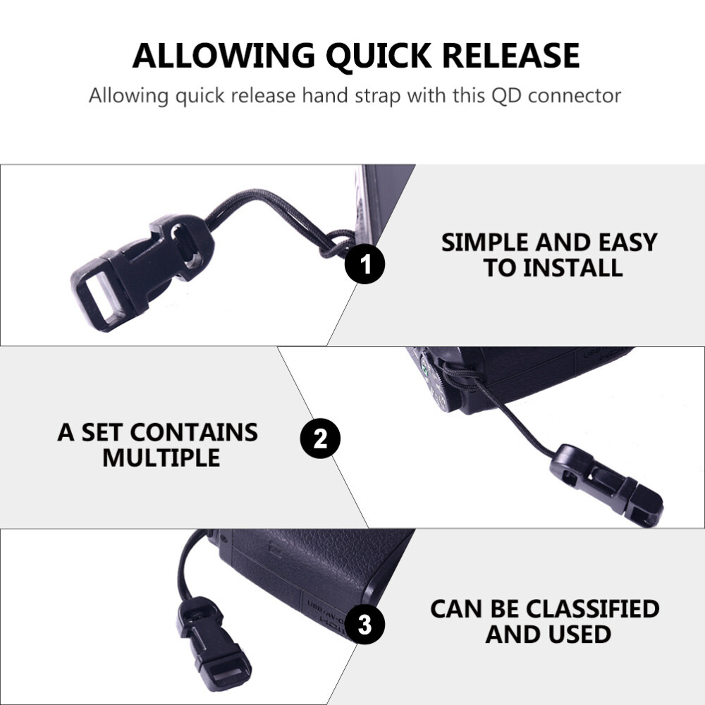 8PCS Quick Release Buckles Clip Adapter Strap Easy Release Camera Buckle Quick