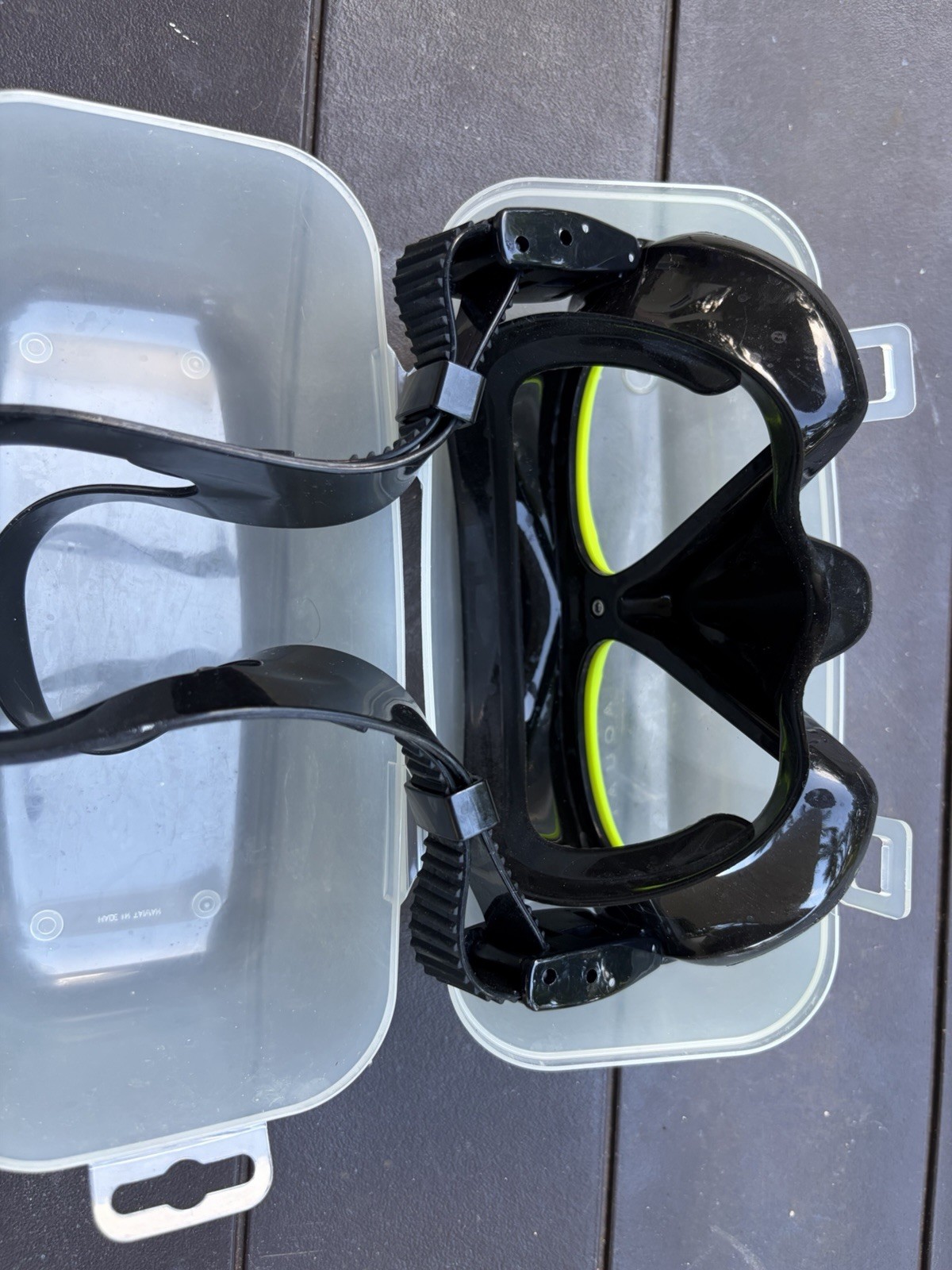Atomic Aquatics Subframe Scuba Mask Black/Yellow (MEDIUM FIT)