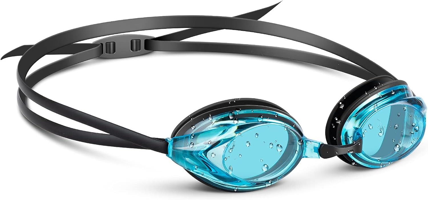 Portzon dynamics Swim Goggles, Anti Fog Clear No Leaking One Size, Blue