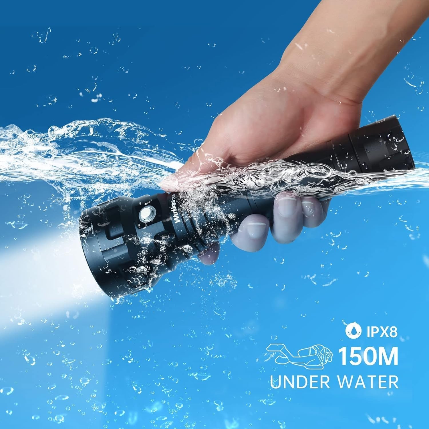 Wurkkos DL40 Diving Flashlight, Bright Max 5000 Lumen Scuba Dive Light with 4…