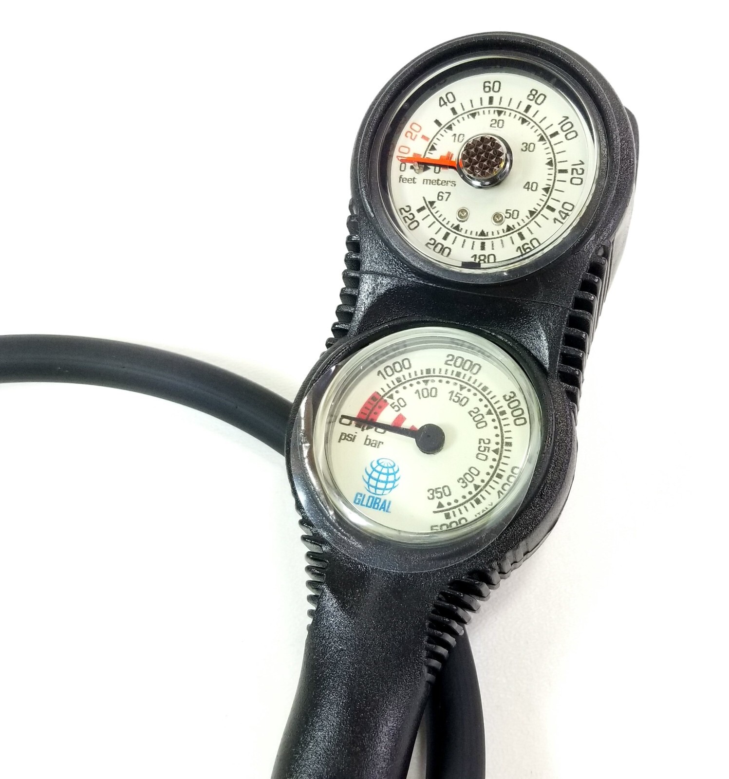 Sea Elite Compact 2 Gauge Console 2″ 5000 PSI SPG, Depth Gauge Scuba Dive Global