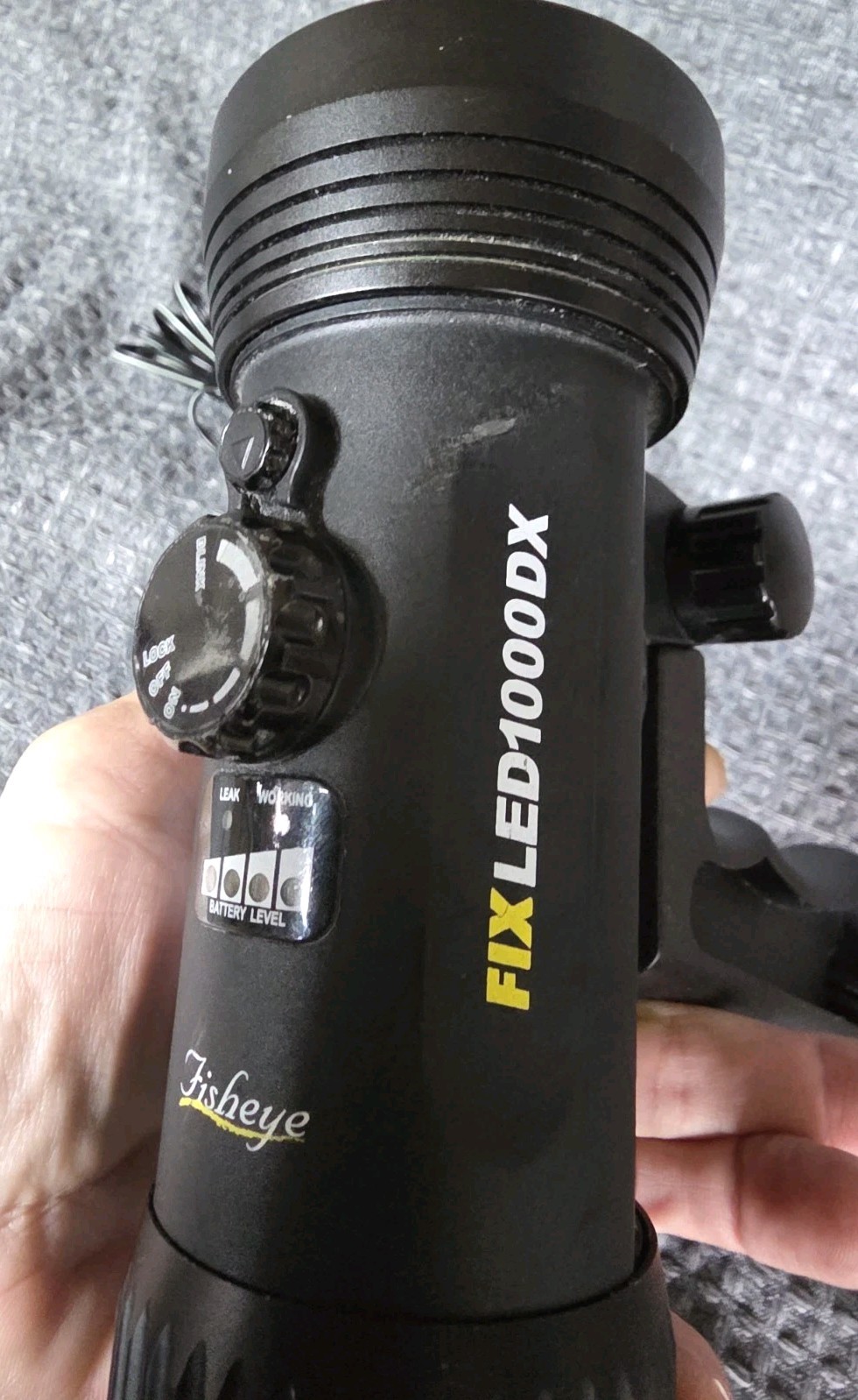 Fisheye Underwater/Diving FIX LED Light 1000 DXLumens/output 100Mdpth