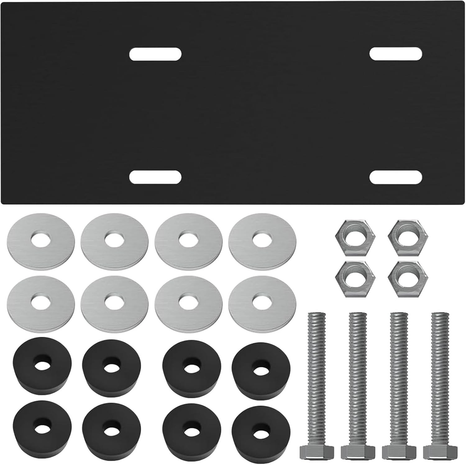 Mounting Plate Kit Compatible with Harb-or Freight Predator Engine Black
