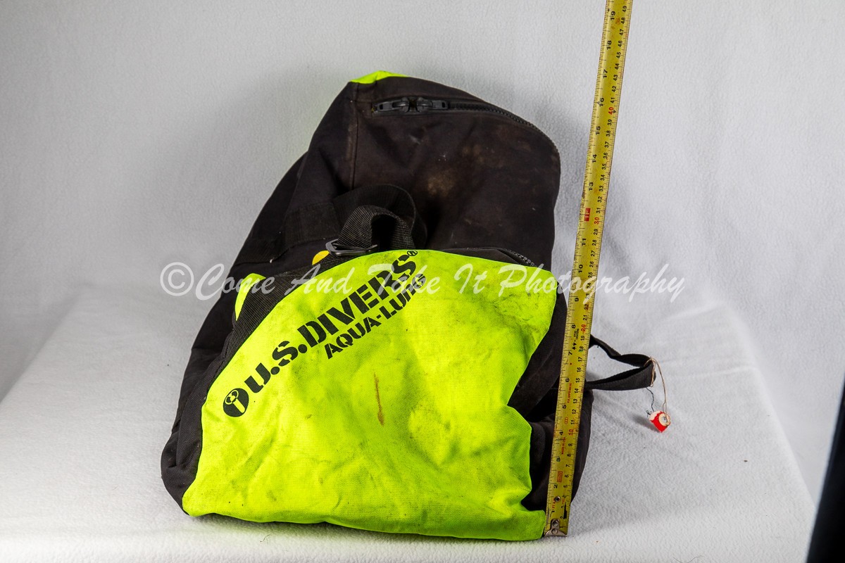 U.S. Divers Aqua-Lung Large Scuba Gear Duffel Bag – Black & Neon yellow