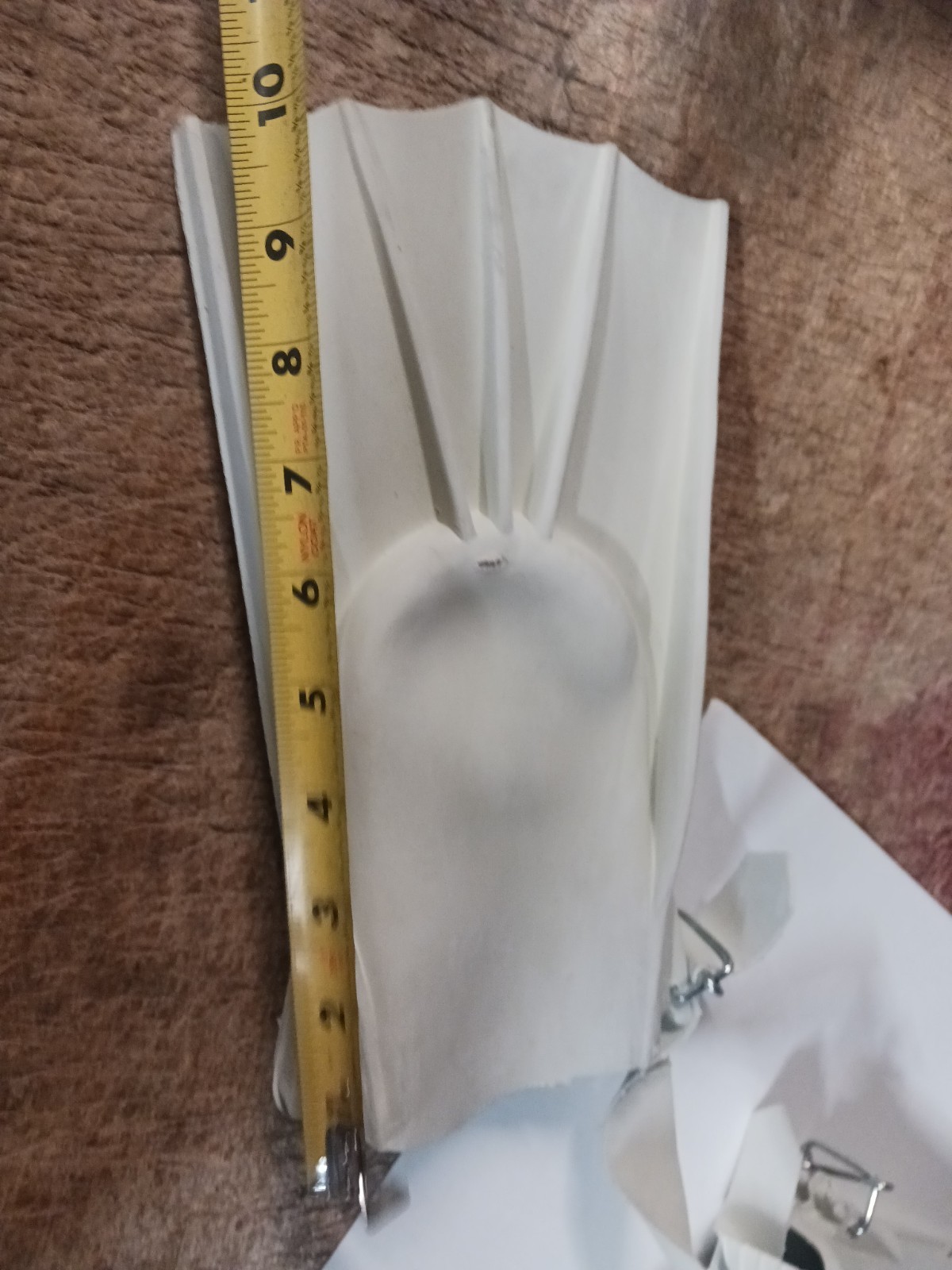 Vintage Made In U.S.A. White Fins Scuba Diving Flippers Swim Fin Size Medium
