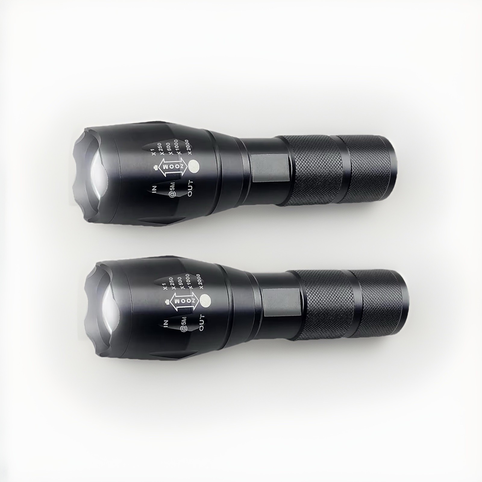 Military Tactical Light LED Flashlight High Power 5-Modes Water Resistant 2/pcs