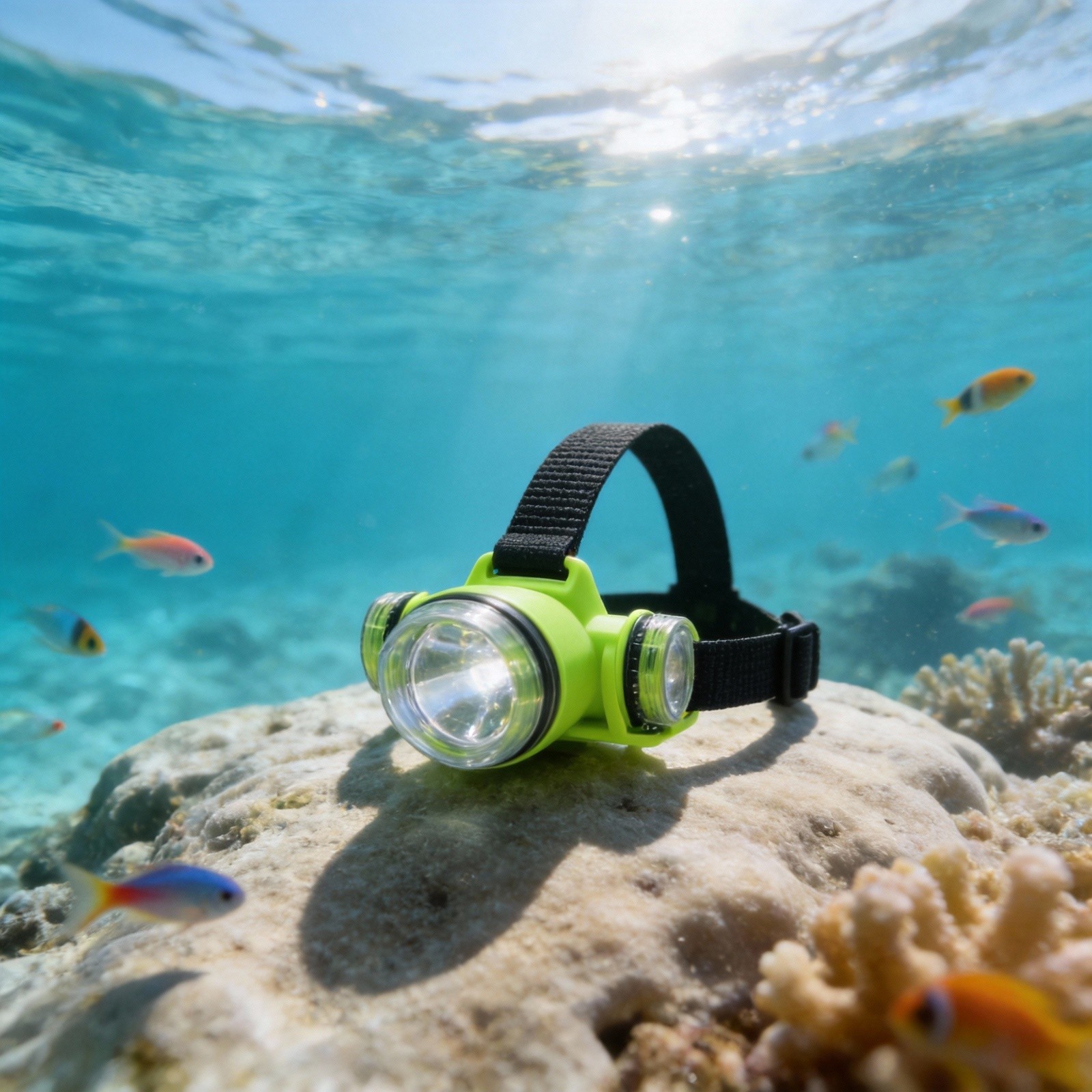 2 Lighting Modes Diving Headlamp 350M for Outdoor For Night Activities