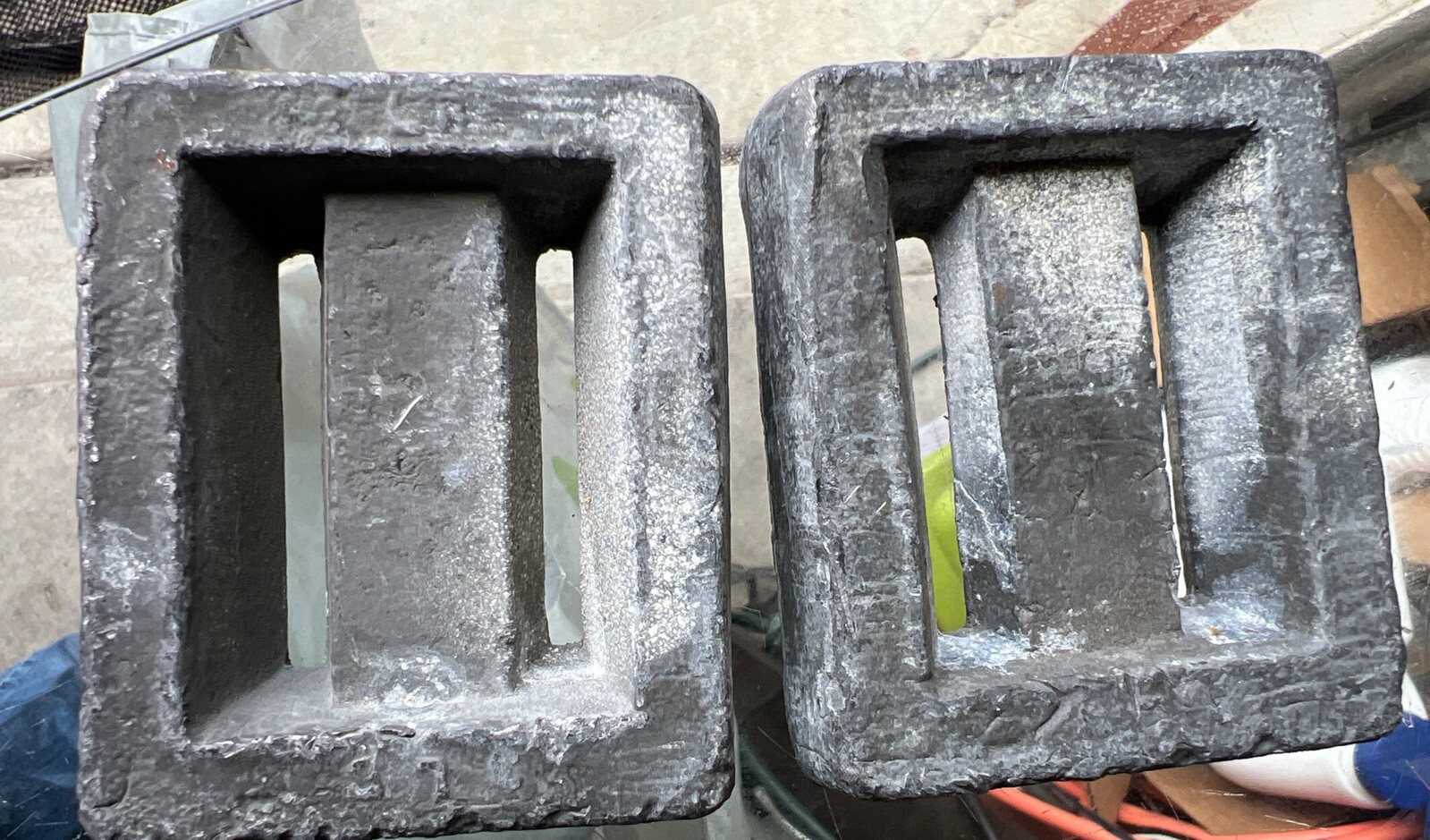 Vintage Two 3 lb Lead SCUBA or Snorkeling Dive Weights See Photos