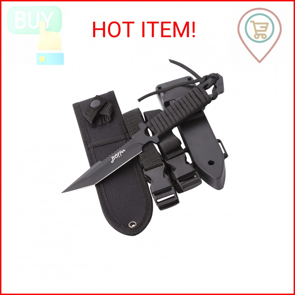 Dive Knife Scuba Diving Knife, Black Tactical Sharp Blade knives, Divers dive to