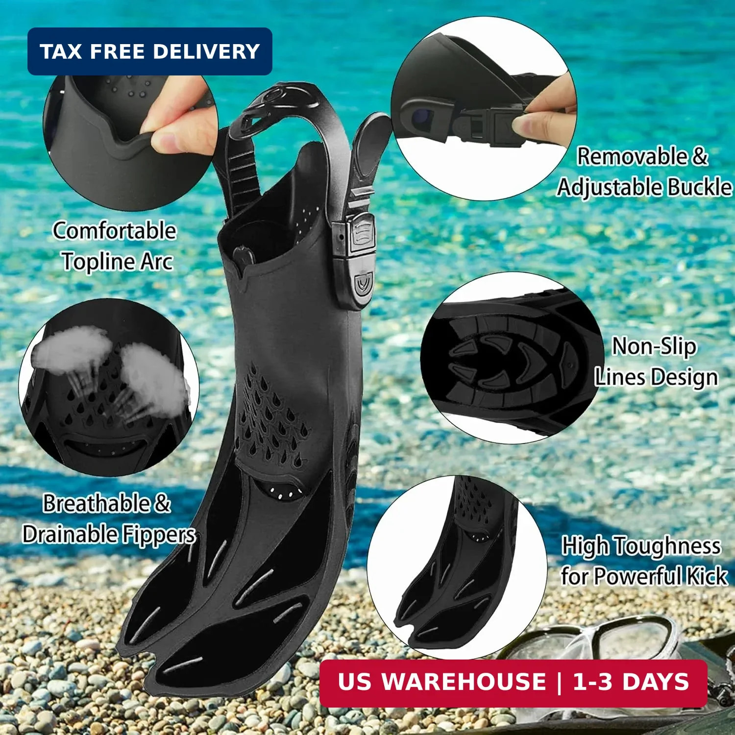 Snorkeling Gear for Adults with Fins Scuba Diving Gear Adult Professional Travel