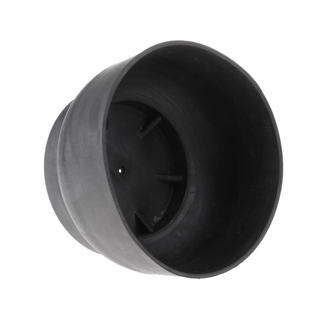 Black Rubber Tank Boots Bottom Aluminum