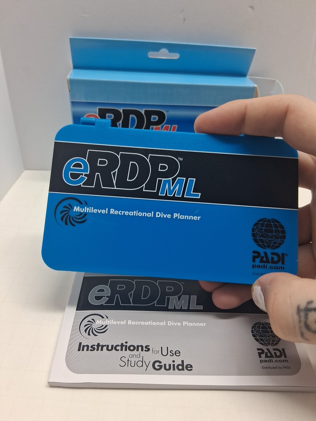 Padi eRDPML Multilevel Recreational Dive Planner 70031 w/ Manual Guide Blue NWT
