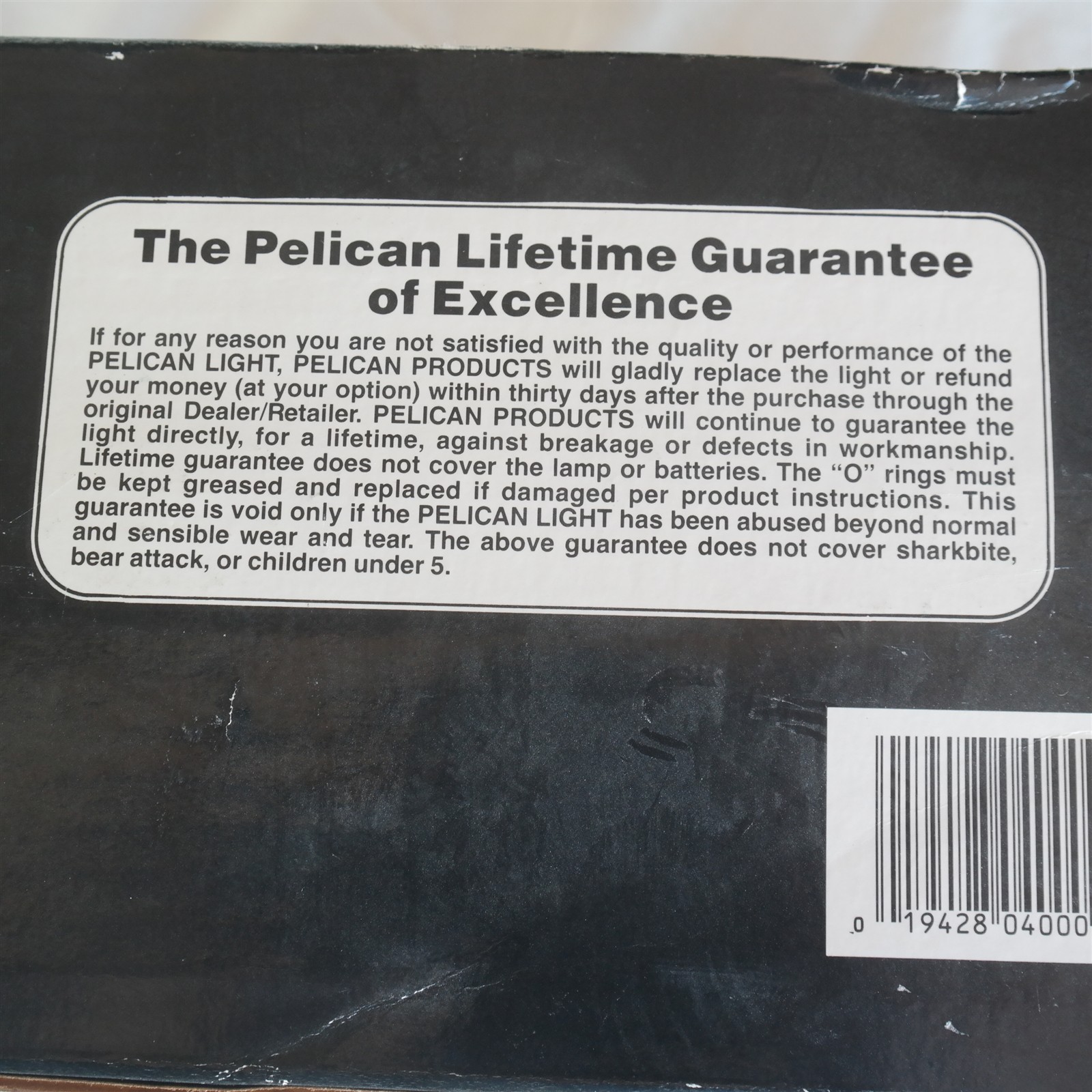 New Old Stock KING Pelican Lite Main Dive Light 8 D Cell NOS W/ Box 4000 LS