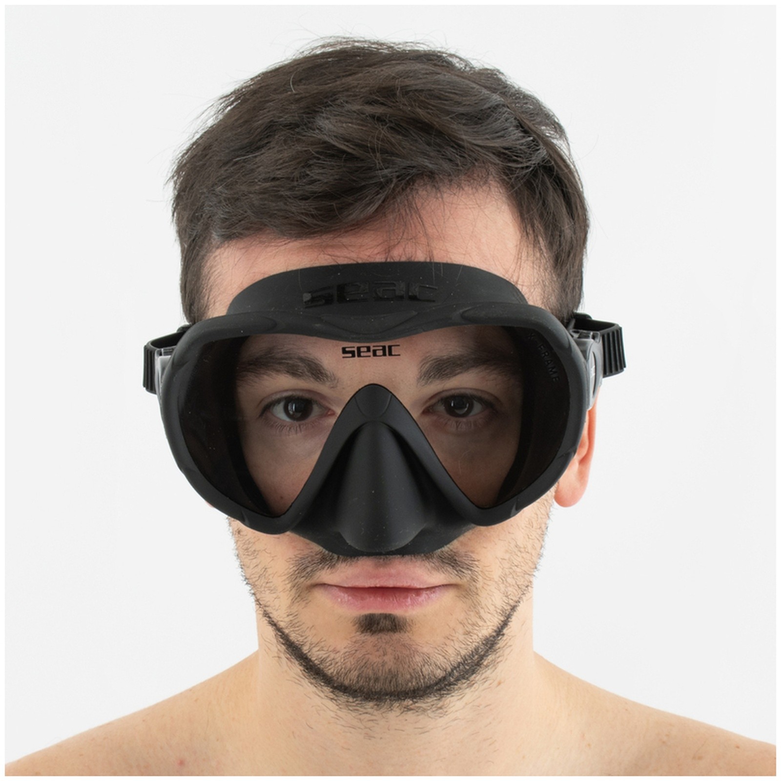 SEAC X-Frame Frameless Black Dive Mask (0750088003520A)
