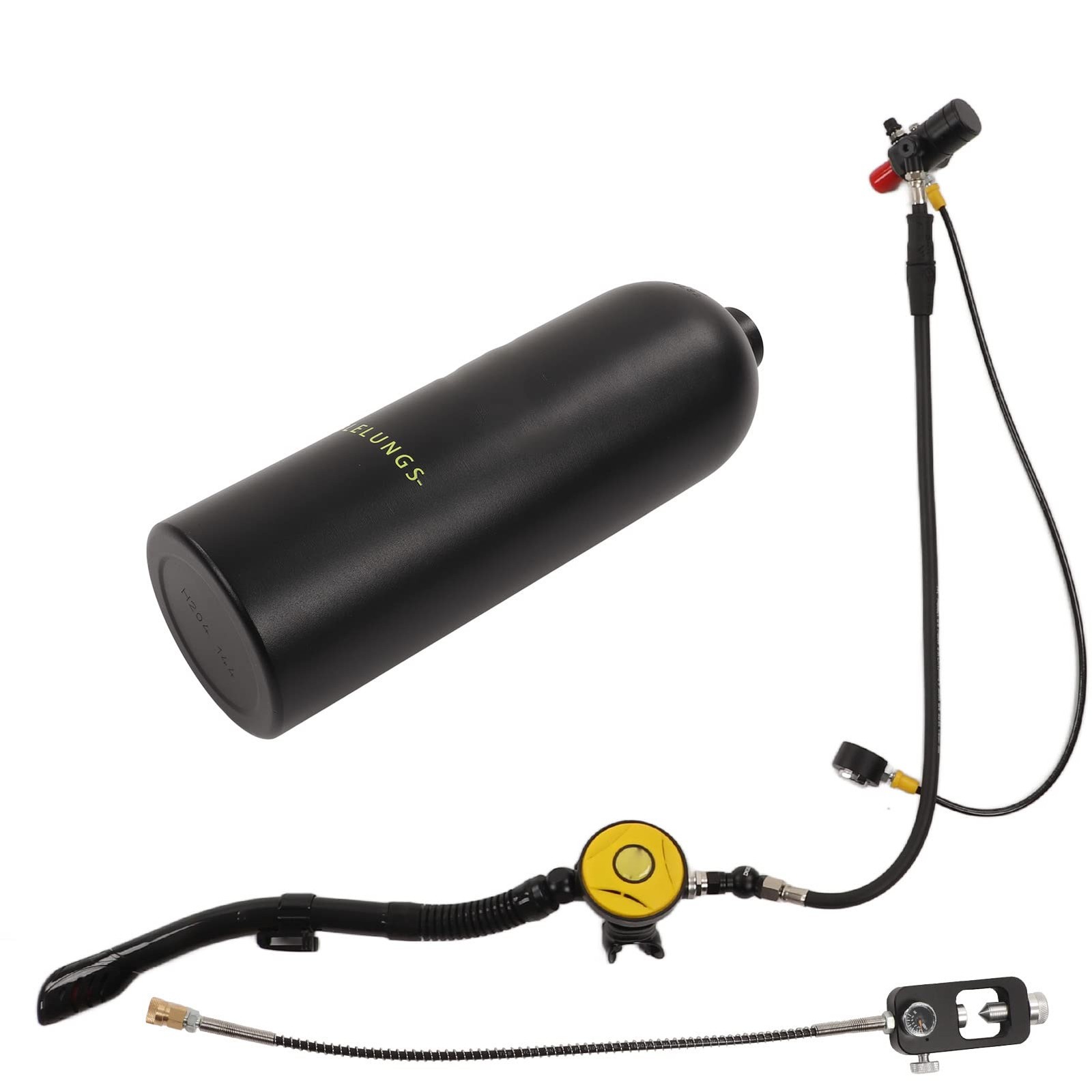 Keenso Underwater Breathing Device, 2L Diving Kit, Double Shoulder Strap Set,