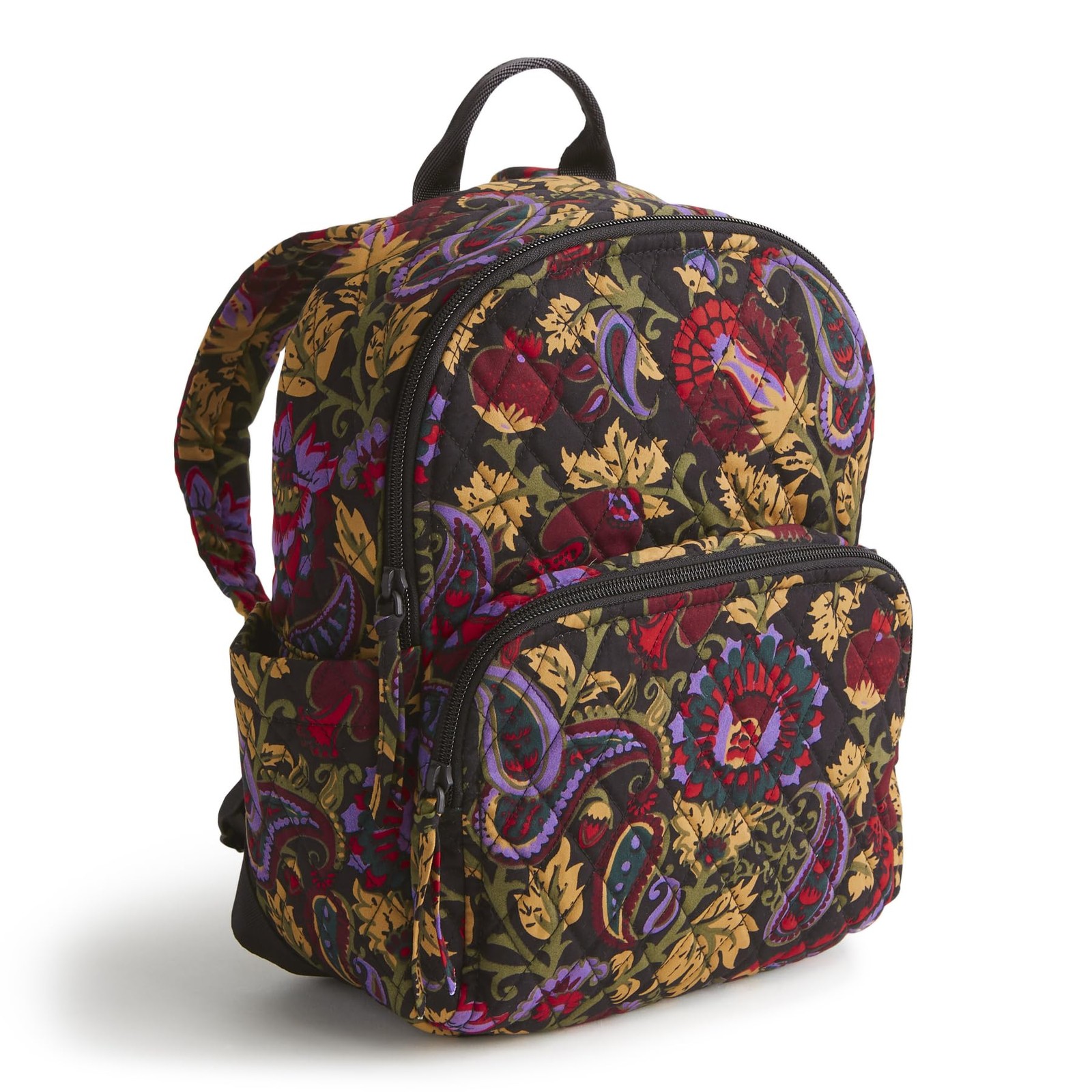 Vera Bradley Women’s Premium Cotton Small One Size, Midnight Garden Paisley