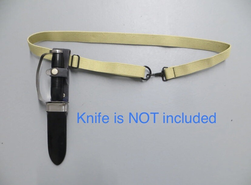 Old School Frogman Style «Rigger» Dive Knife Equipment Belt Indian Creek Trading