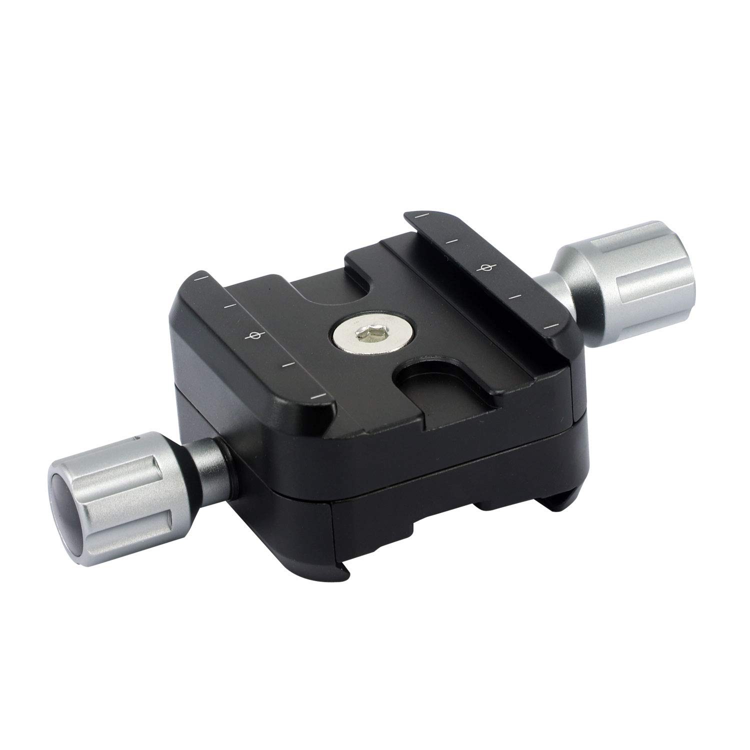 Quick Release Clamp for Arca Swiss RRS Rail Plate Nodal Slide Black