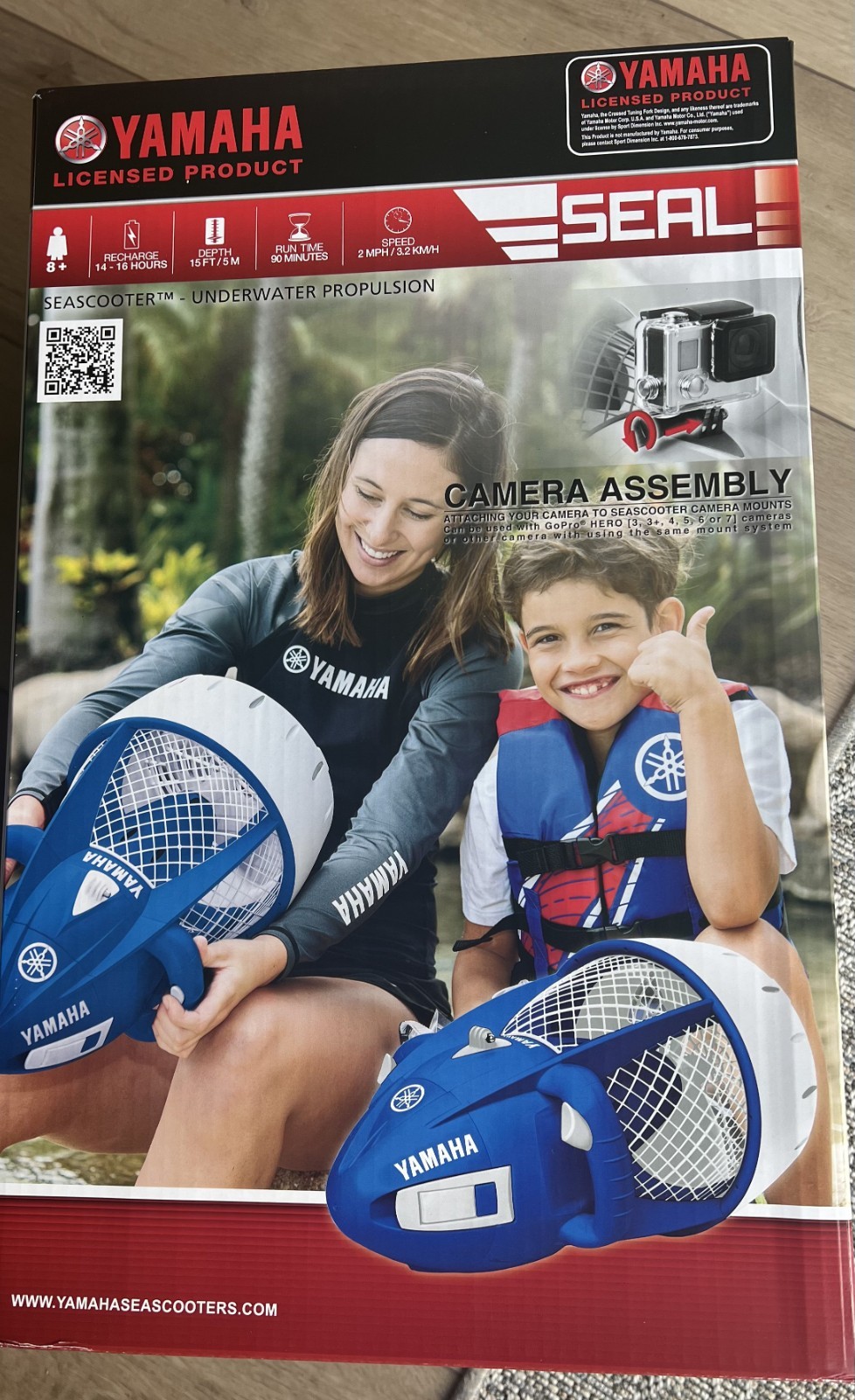 Yamaha Seal Seascooter Blue New In Open Box YME23002 Sea Scooter