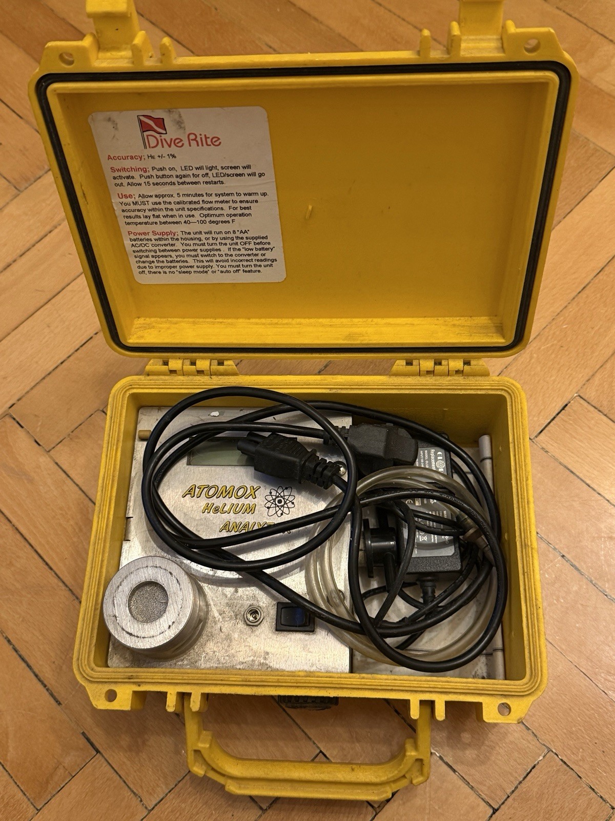Dive Rite Atomox Helium Analyser Diving Technical Trimix