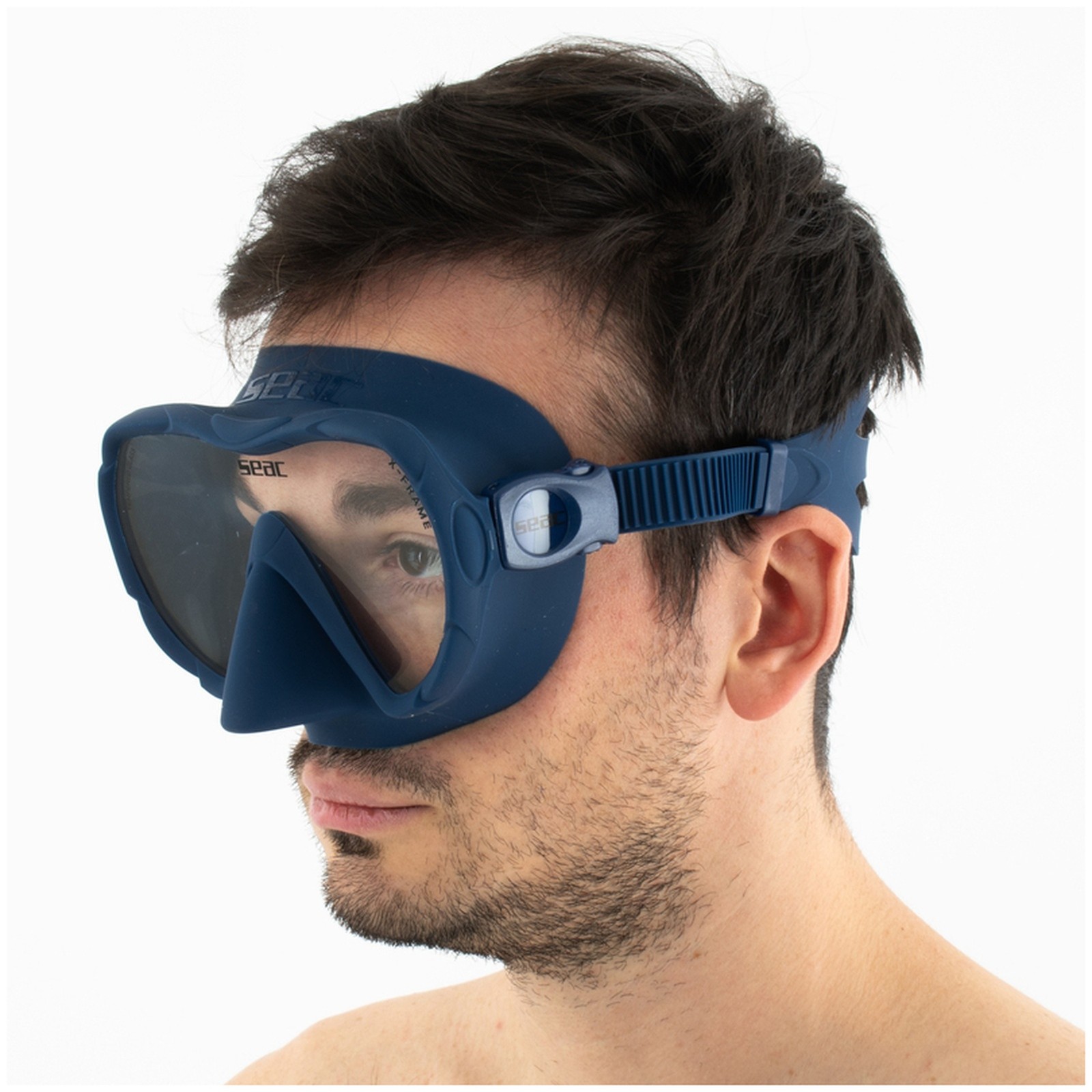 SEAC X-Frame Frameless Blue Dive Mask (0750088015160A)