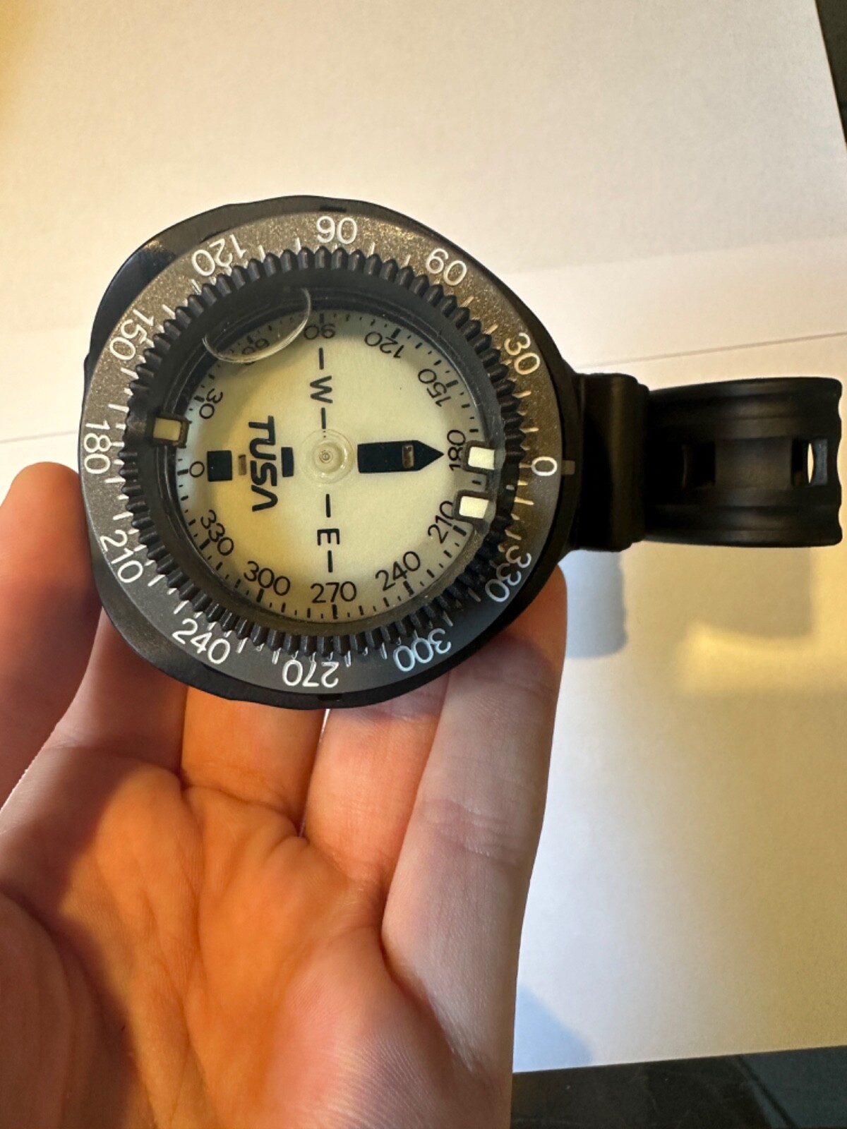 TUSA 2″ Submersible Compass Puck Module Scuba Dive Mini Compact with Boot