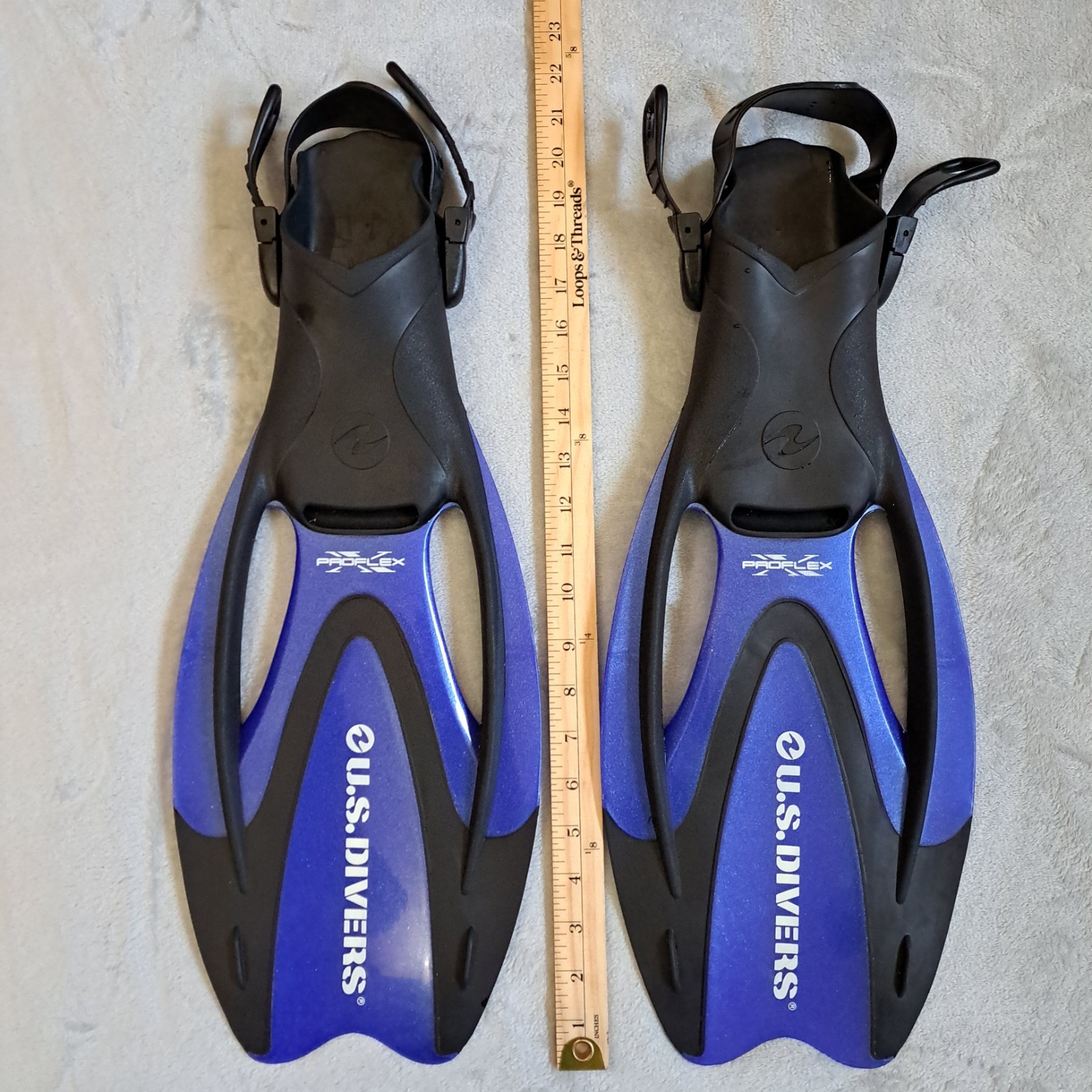 Diving Snorkel Set, U.S. Divers Travel Kit Size S 4-7 Proflex Fins, Mask