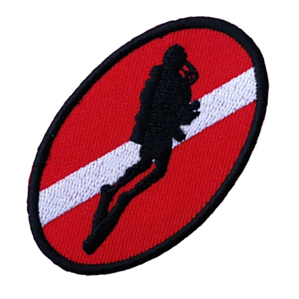 Water Sports Snorkeling Flag Patch Sporting Goods For Scuba Diver Great Keepsake
