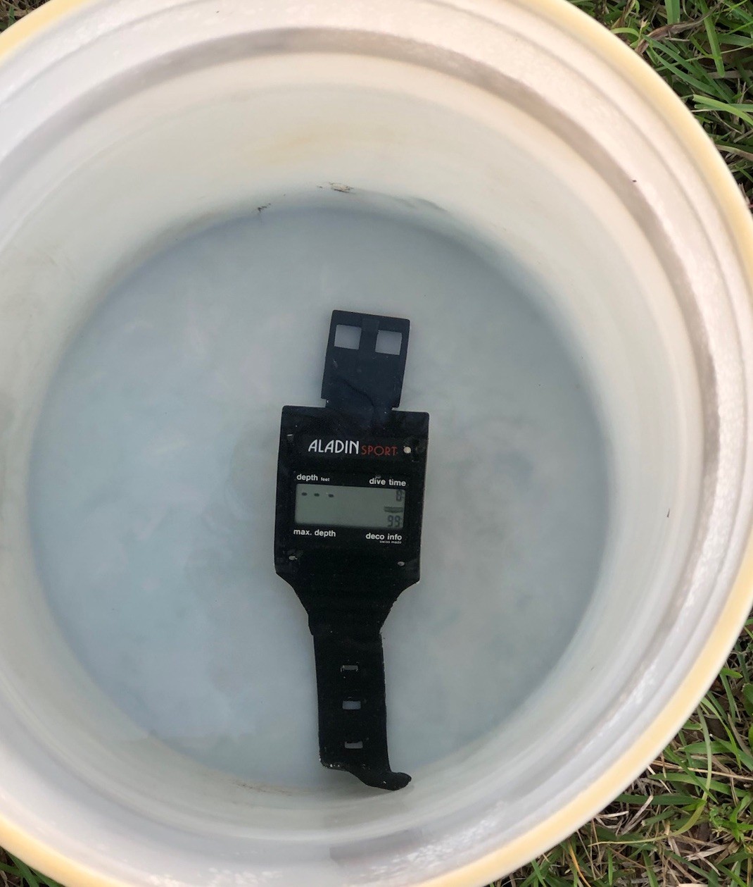 Uwatec Aladin Sport Dive Computer (Wrist Model) Working New Battery with Manual
